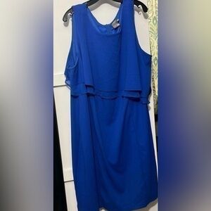 Taylor woman size 24W blue dress